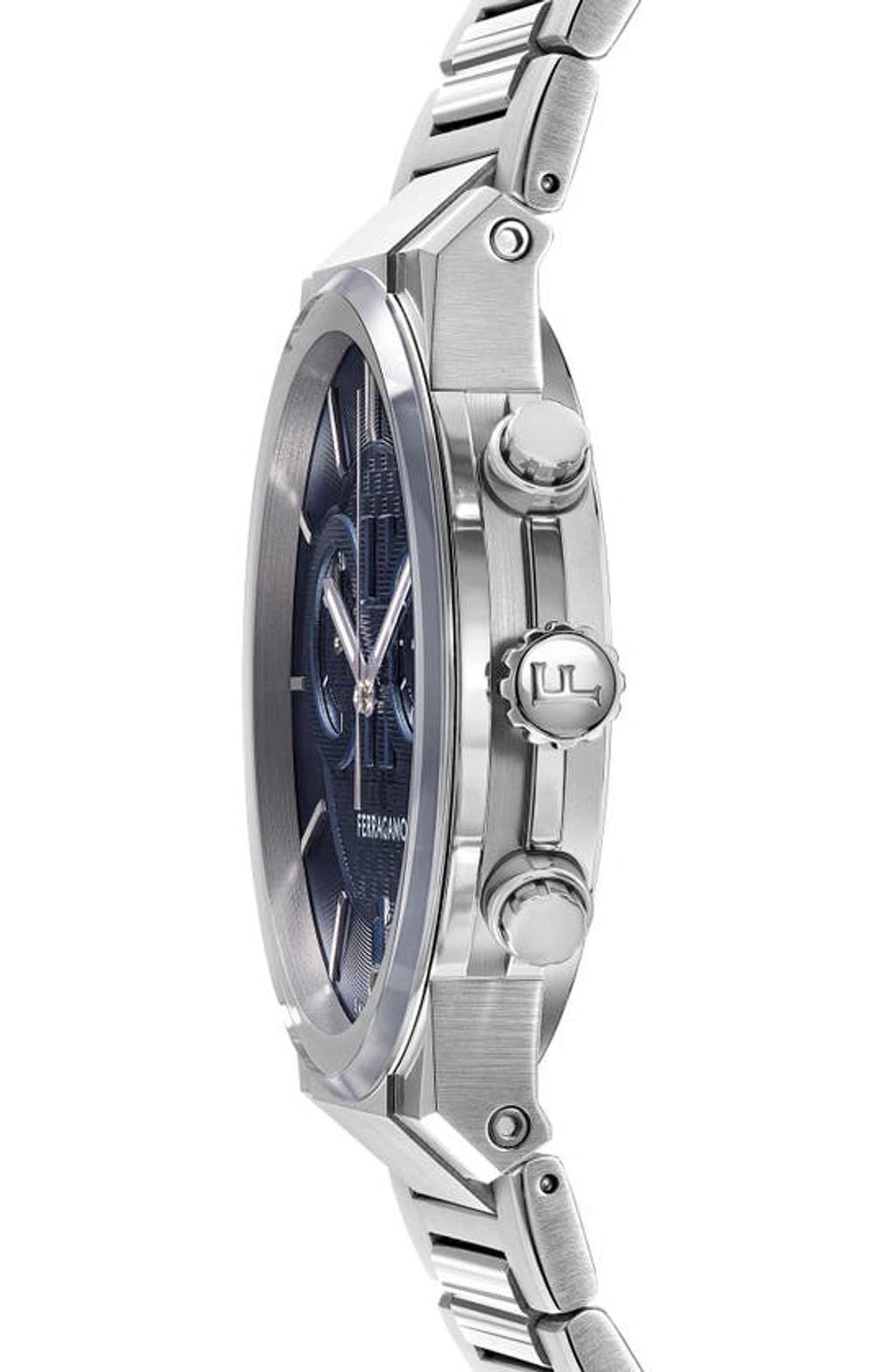 FERRAGAMO Men's 41mm  Sapphire Chrono Watch With Bracelet Strap In Stainless Steel Product Image