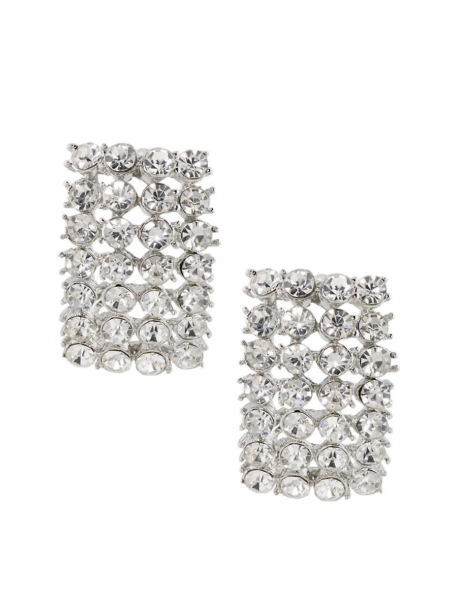 Womens Tash Sterling Silver & Cubic Zirconia Stud Earrings Product Image