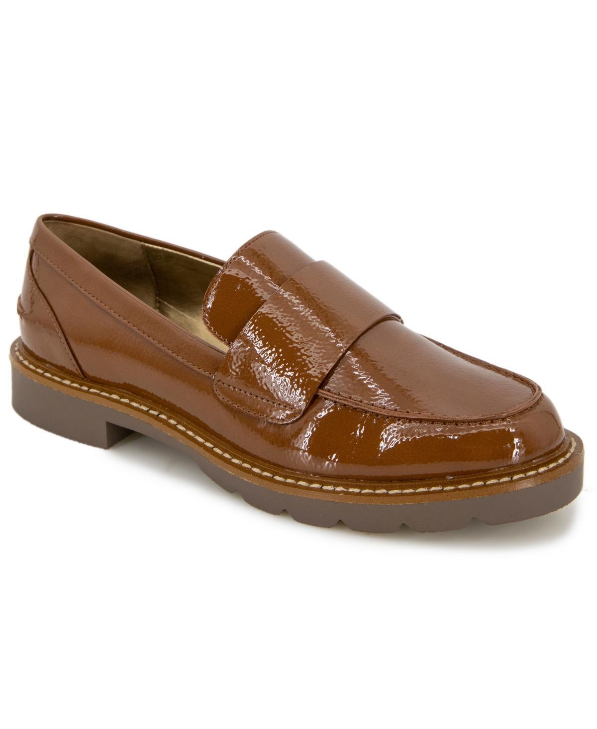 STUART WEITZMAN Women's Lottie Loafer Flats In Dark Brown Product Image