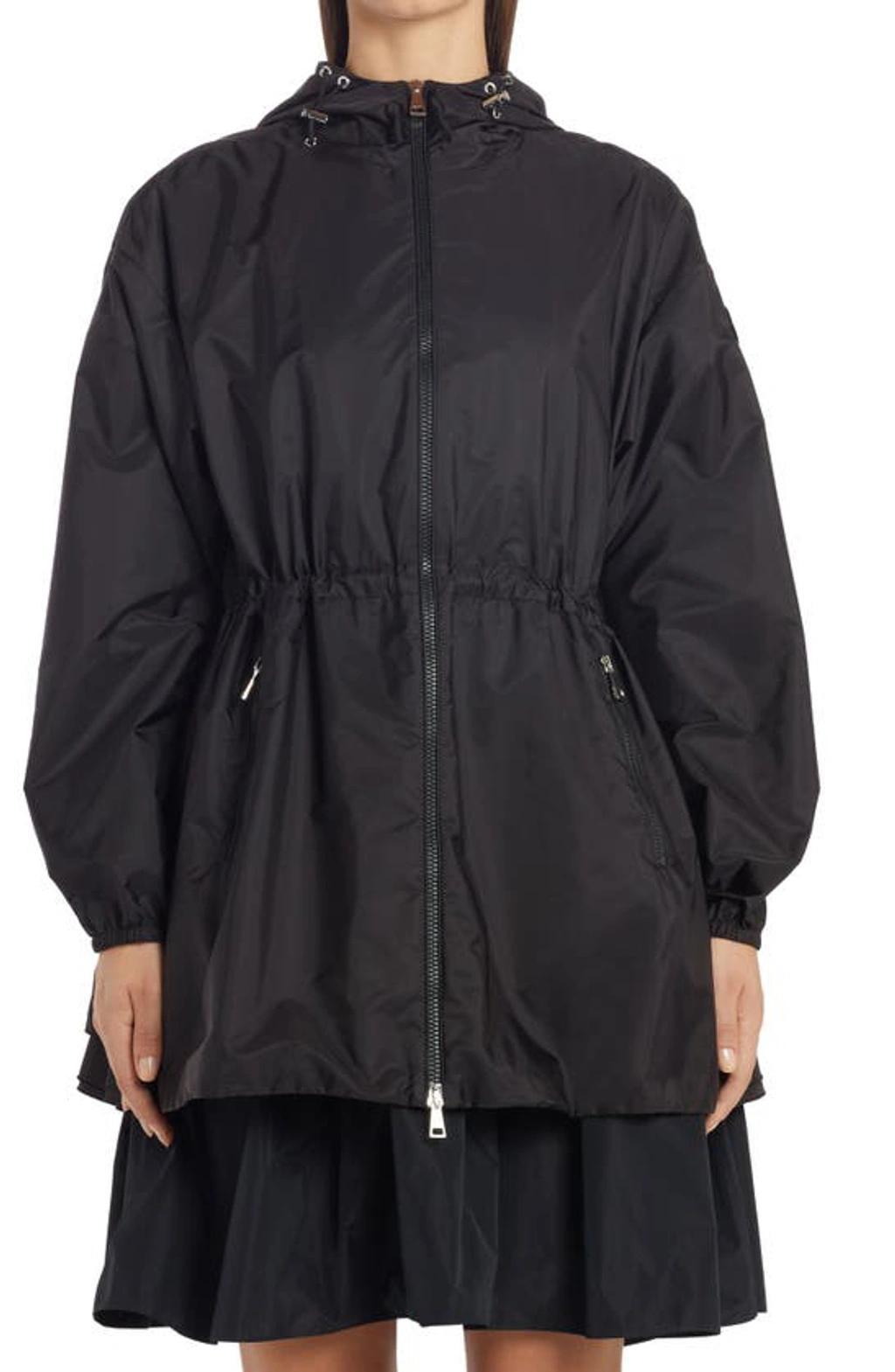 MONCLER Wete Hooded Drawcord Waist Jacket In Black Product Image