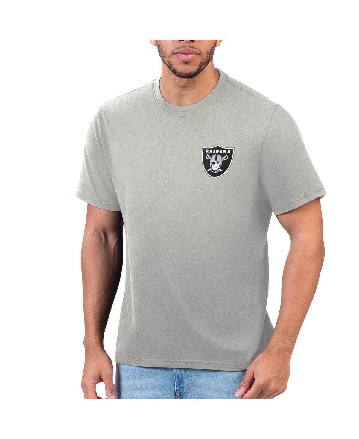 Mens Margaritaville Silver Las Vegas Raiders T-Shirt Product Image