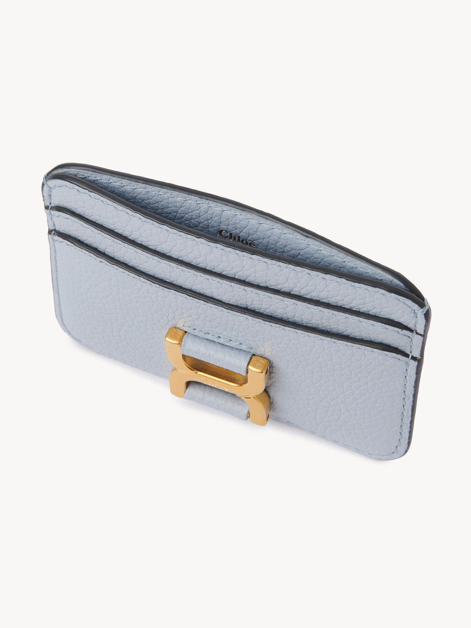 Marcie card holder in grained leather Product Image