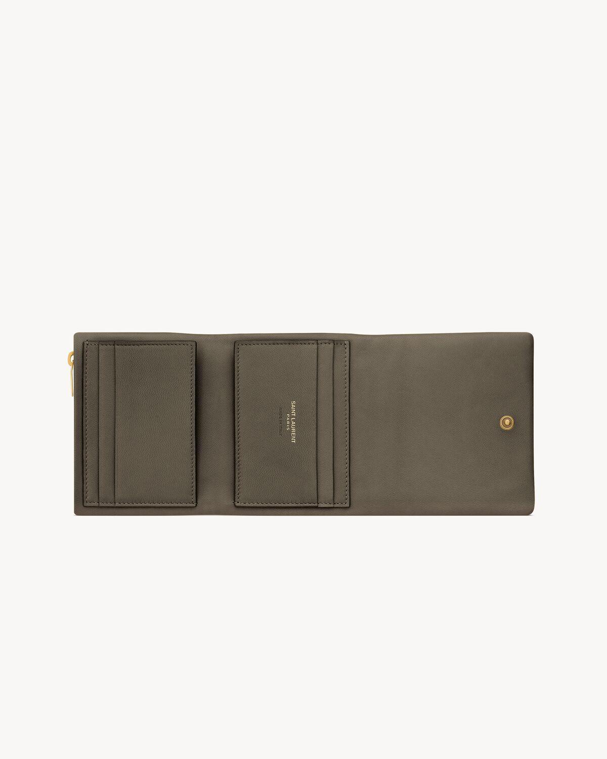 CALYPSO compact wallet in lambskin | Saint Laurent | YSL.com Product Image