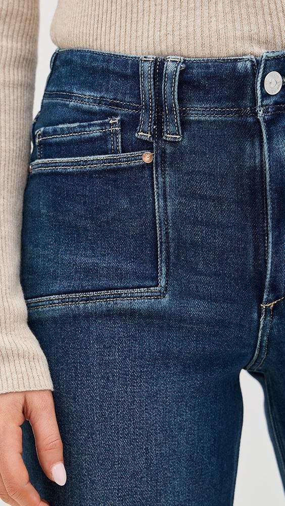 PAIGE Anessa with Set In Pockets + Raw Hem Jeans | Shopbop Product Image