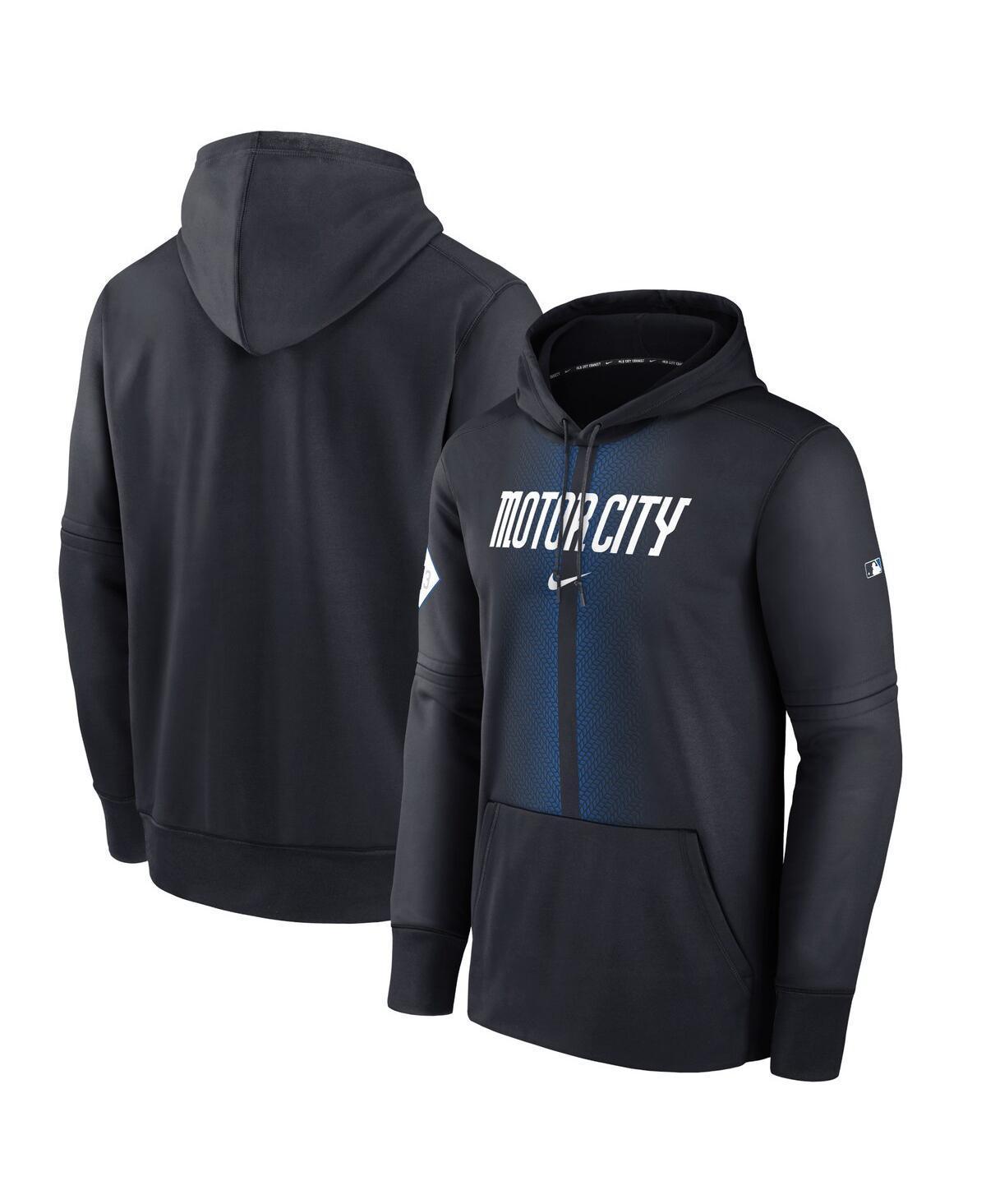 Nike Mens Black Detroit Tigers 2024 City Connect Authentic Collection Practice Performance Pullover Hoodie Product Image