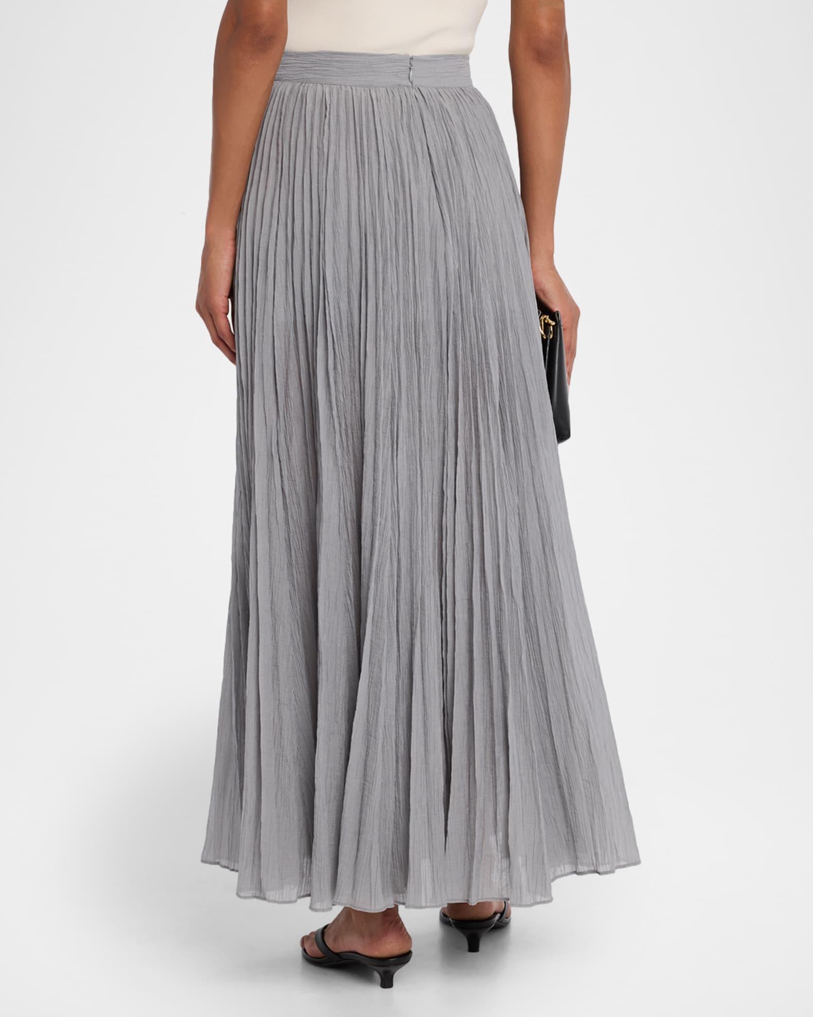 Crinkled Plisse Maxi Skirt Product Image