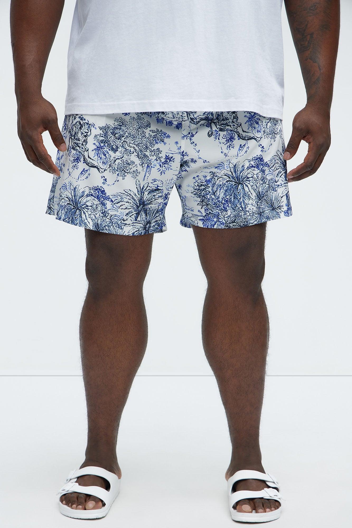 Subtle Jungle Swim Mid Trunk - White/combo Product Image