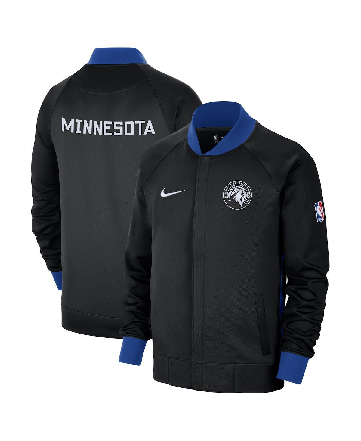 NIKE Men's  Black, Royal Minnesota Timberwolves 2022, 23 City Edition Showtime Thermaflex Full-zip Ja In Black,royal Product Image