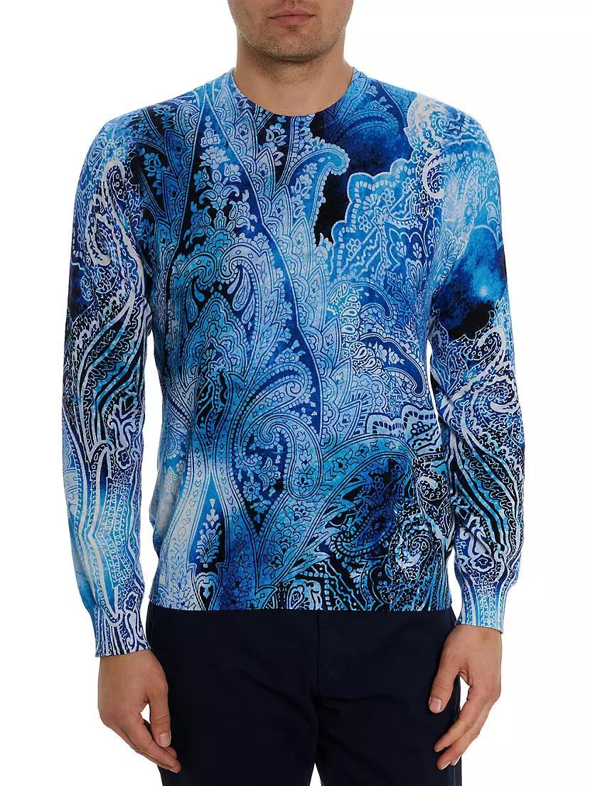 Boeger Paisley Cotton & Linen-Blend Sweater Product Image