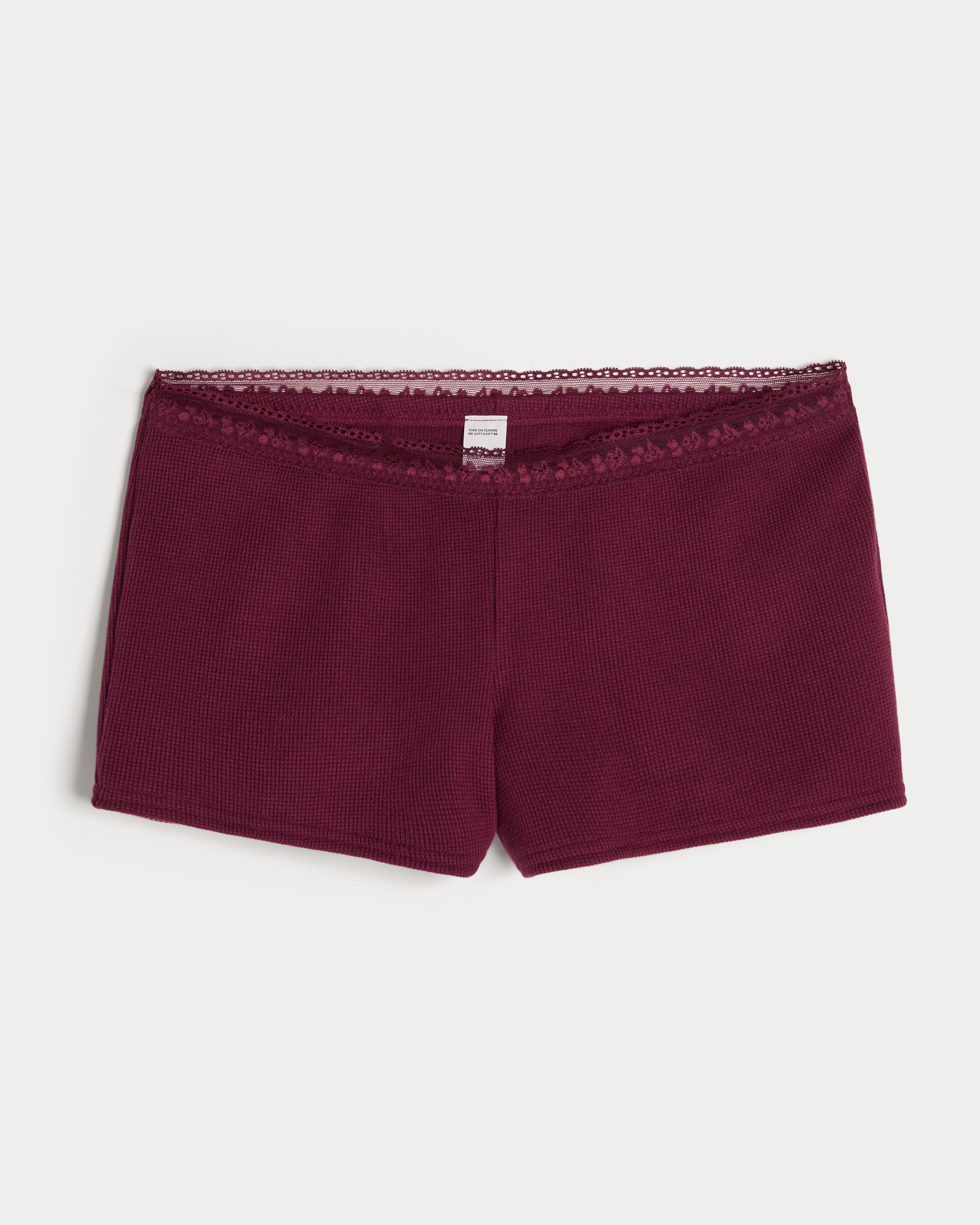 Gilly Hicks Waffle Lace Shortie Shorts Product Image