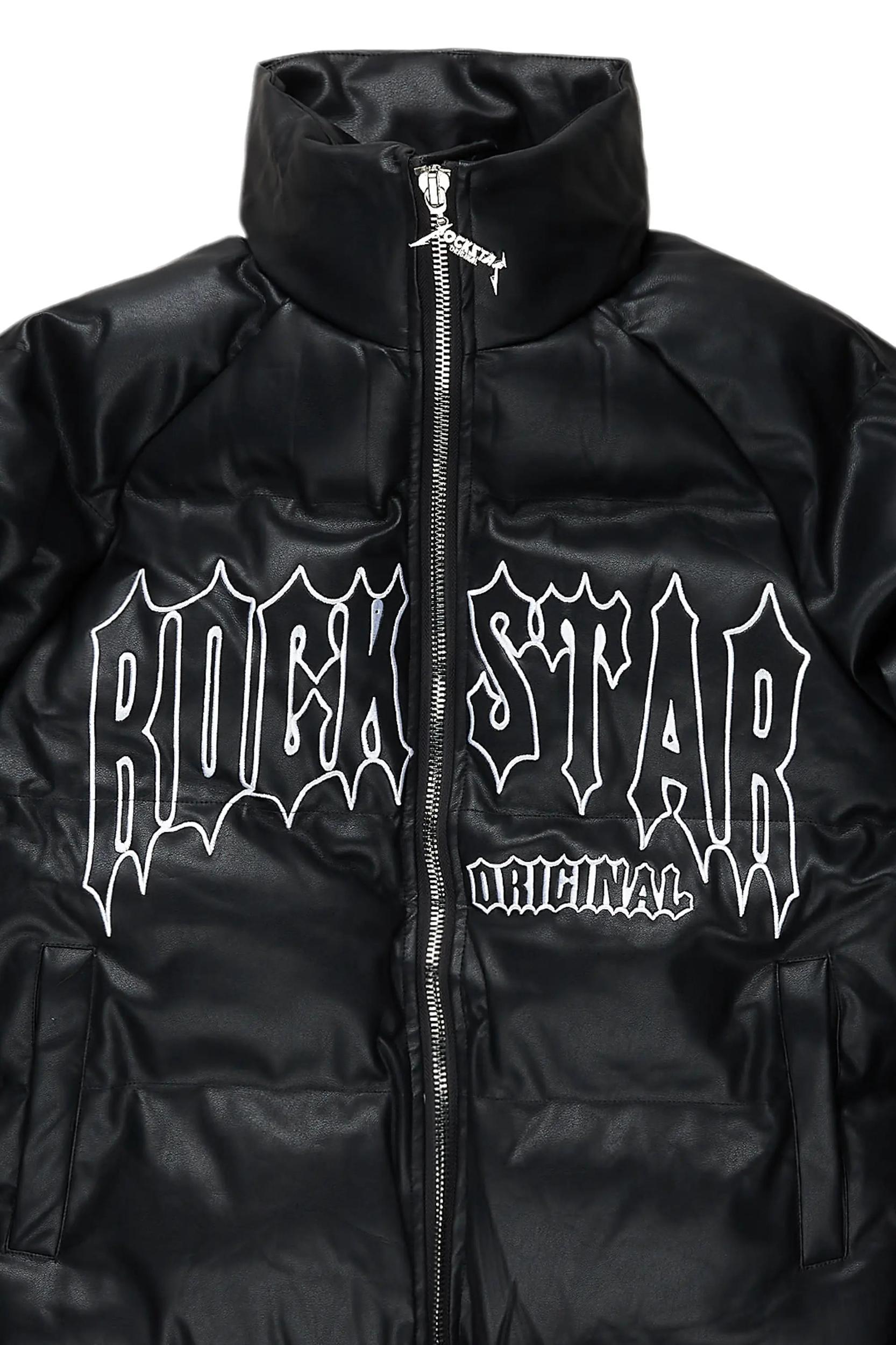 Ravi Black Puffer Jacket Male Product Image