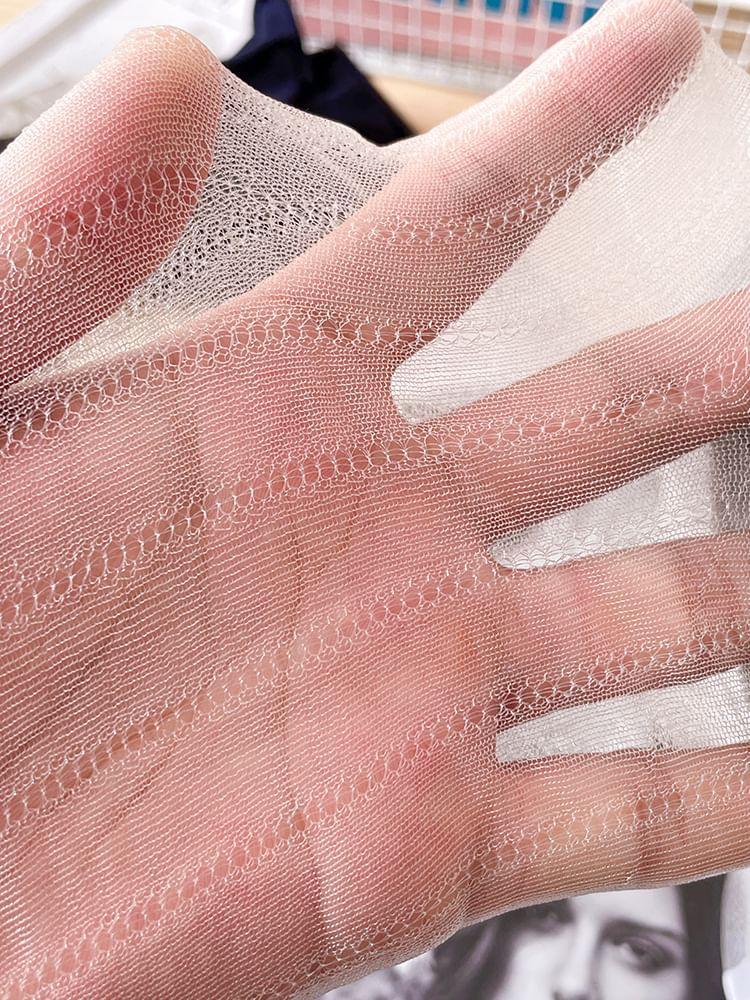Plain Sheer Socks / Set Product Image