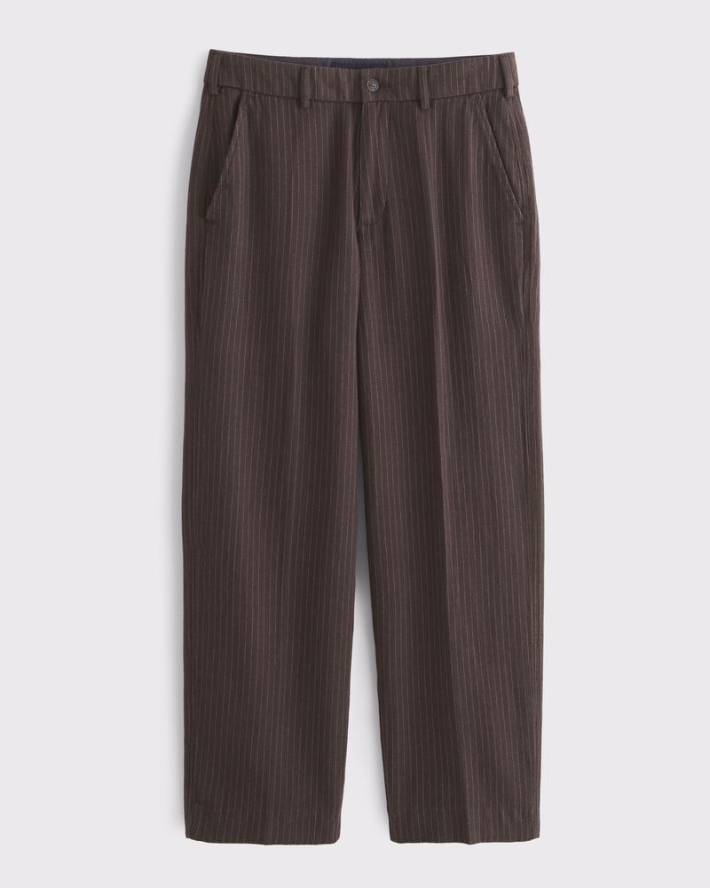 Baggy Tailored Linen-Blend Trouser Product Image