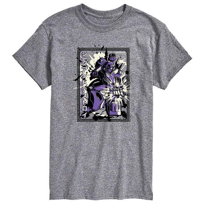 Men's Transformers Seek and Destroy Graphic Tee, Size: XXL, Grey Gray Product Image