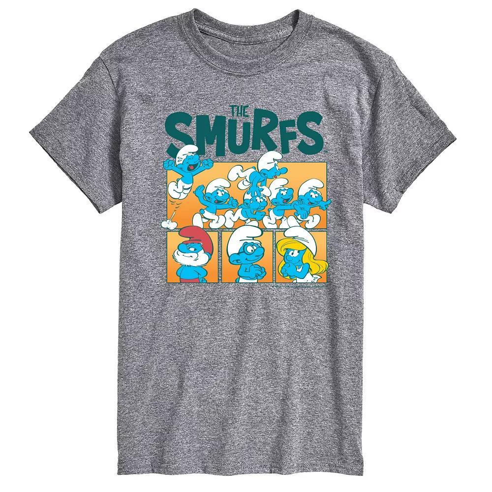 Men's Smurfs Grid Graphic Tee,  Product Image