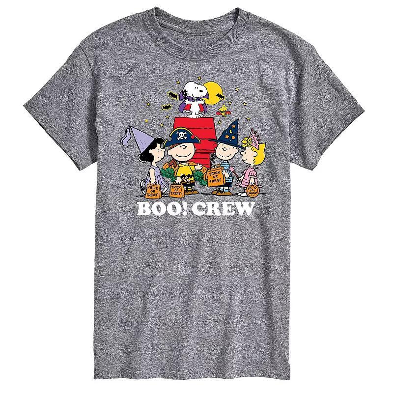 Big & Tall Peanuts Boo Crew Tee, Men's, Size: Large Tall, Gray Product Image