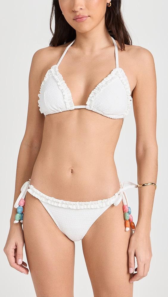 Shoshanna Ruffle Triangle Bikini Bottoms | Shopbop Product Image