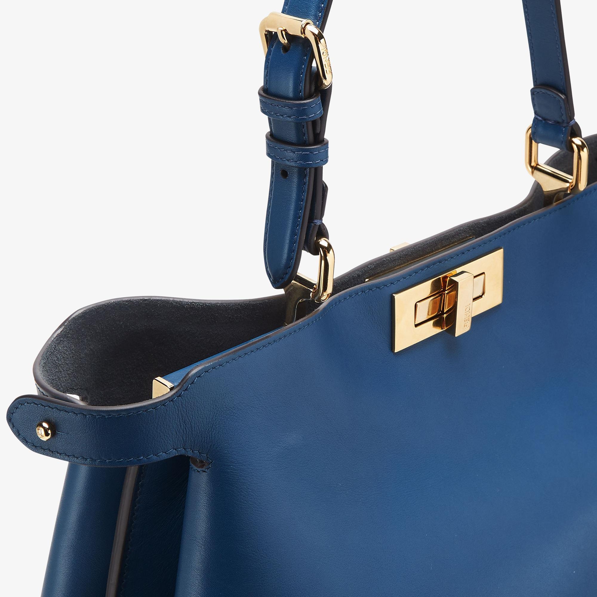 Peekaboo Soft LargeBlue leather bag Product Image