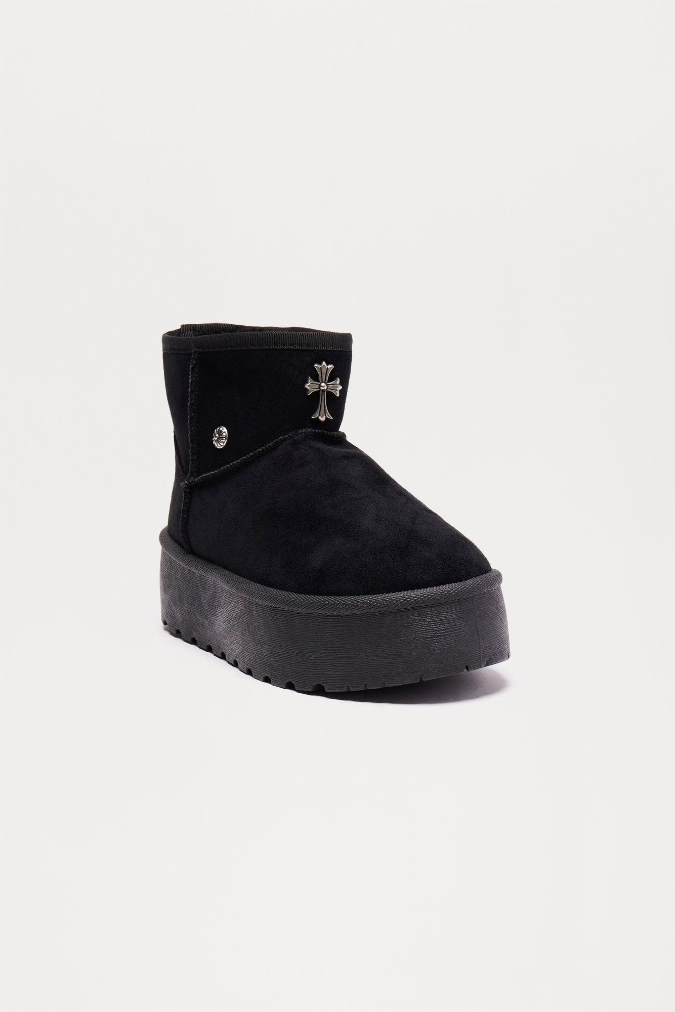 Brooke Platform Booties - Black Product Image