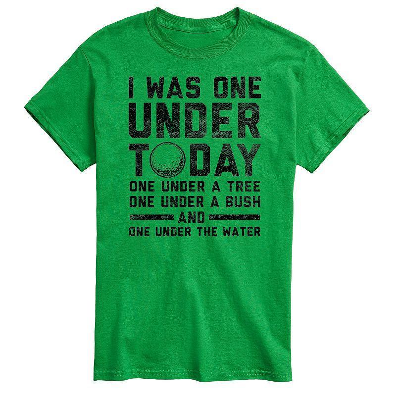 Big & Tall I Was One Under Today Golf Graphic Tee, Mens Product Image