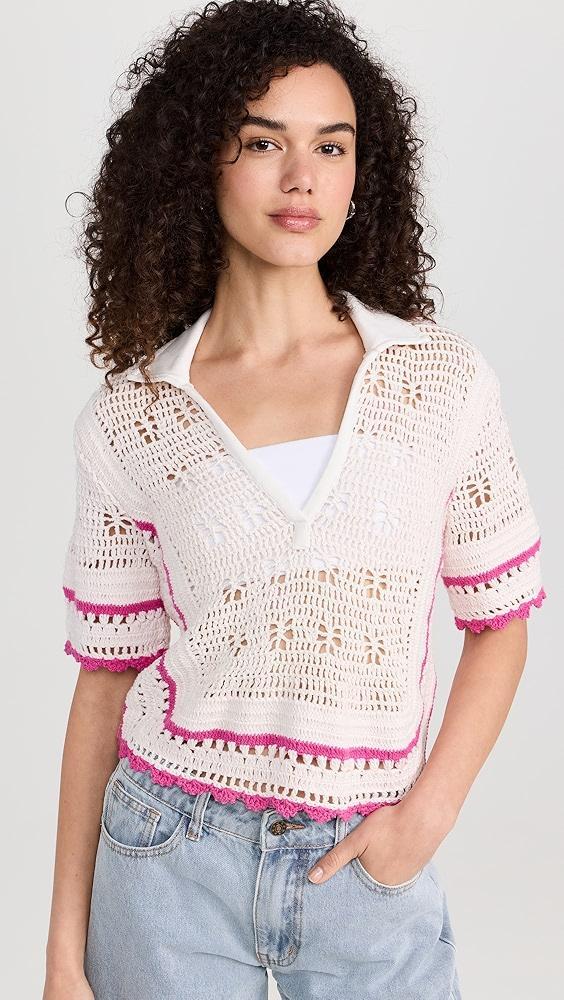 Saylor Lucienne Crochet Top | Shopbop Product Image