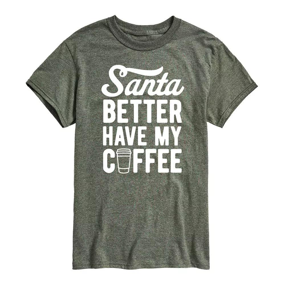 Men's Santa Better Have My Coffee Tee,  Product Image