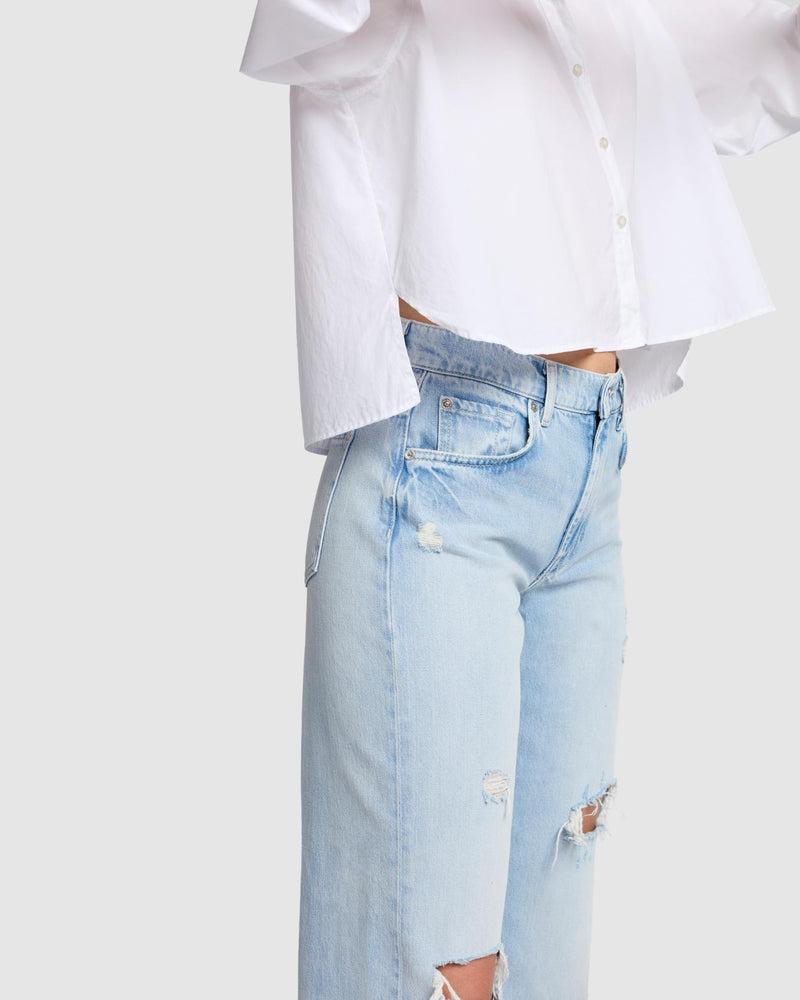 Cropped Poplin Button Down Product Image