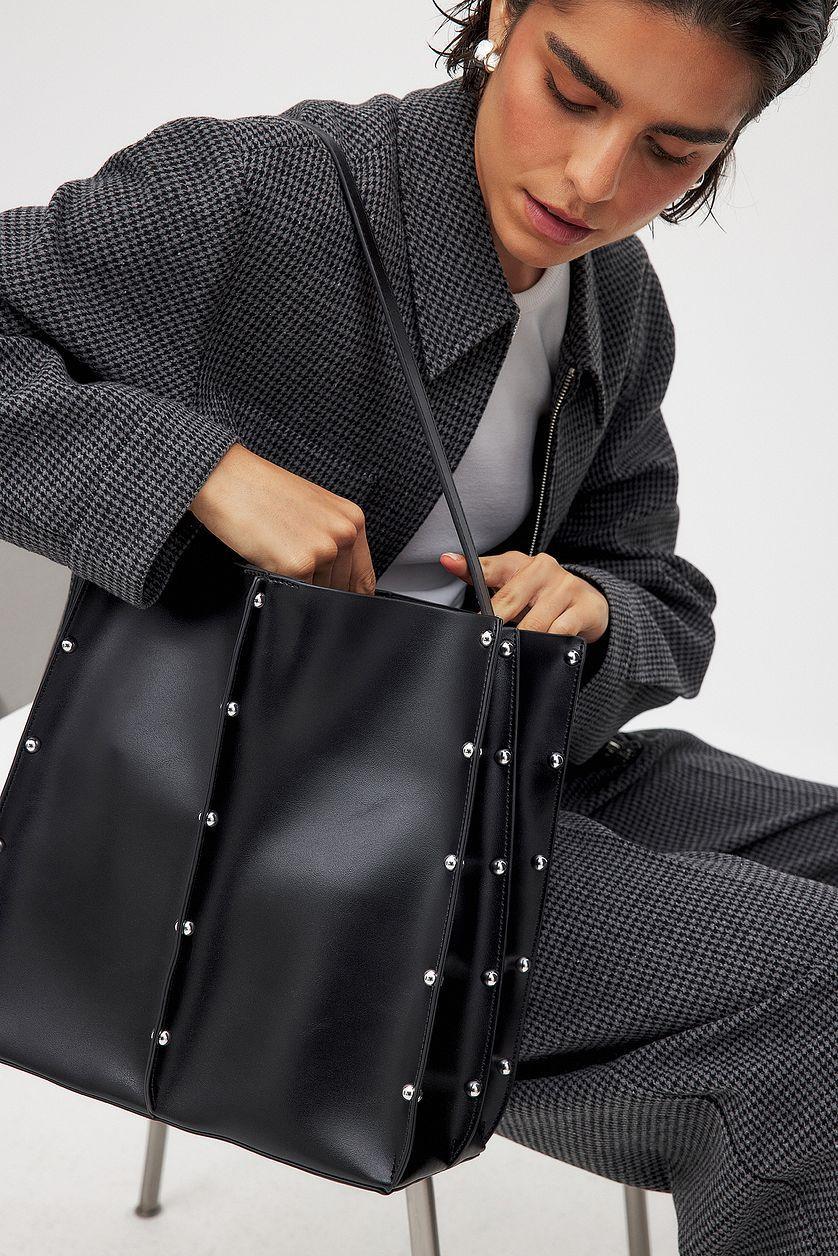 Studded Tote Bucket Bag Product Image