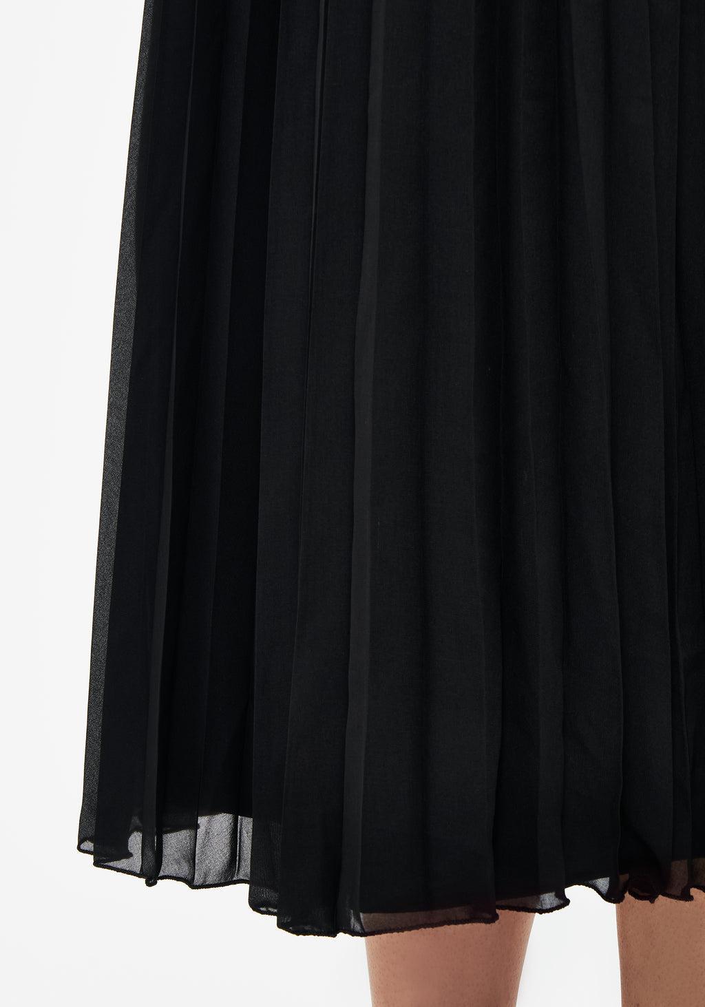 Paridamie Pleated Midi Skirt Product Image
