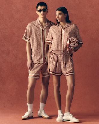 Oversized Monogram Print Shirt Product Image