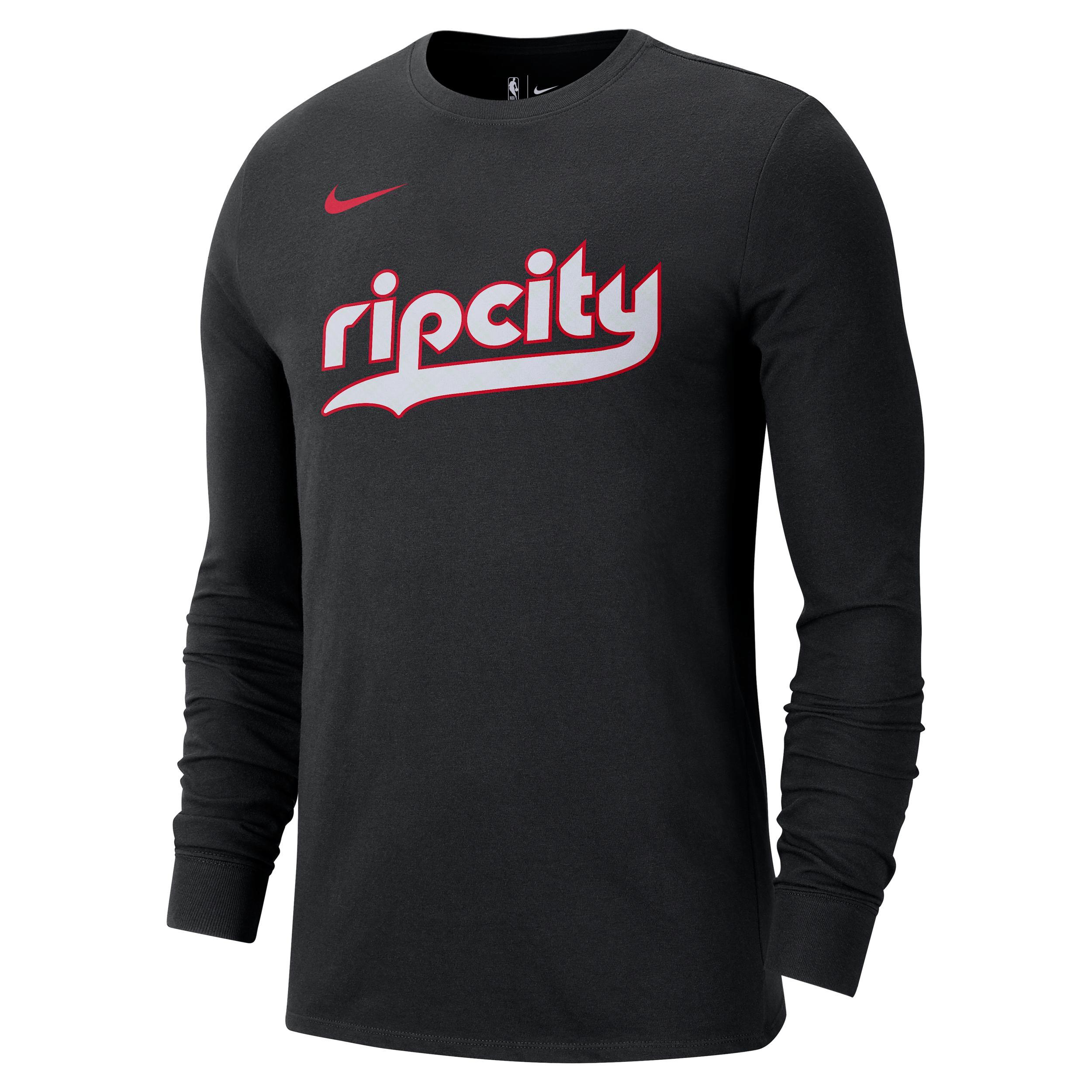 Portland Trail Blazers Essential City Edition Men's Nike NBA Long-Sleeve T-Shirt Product Image