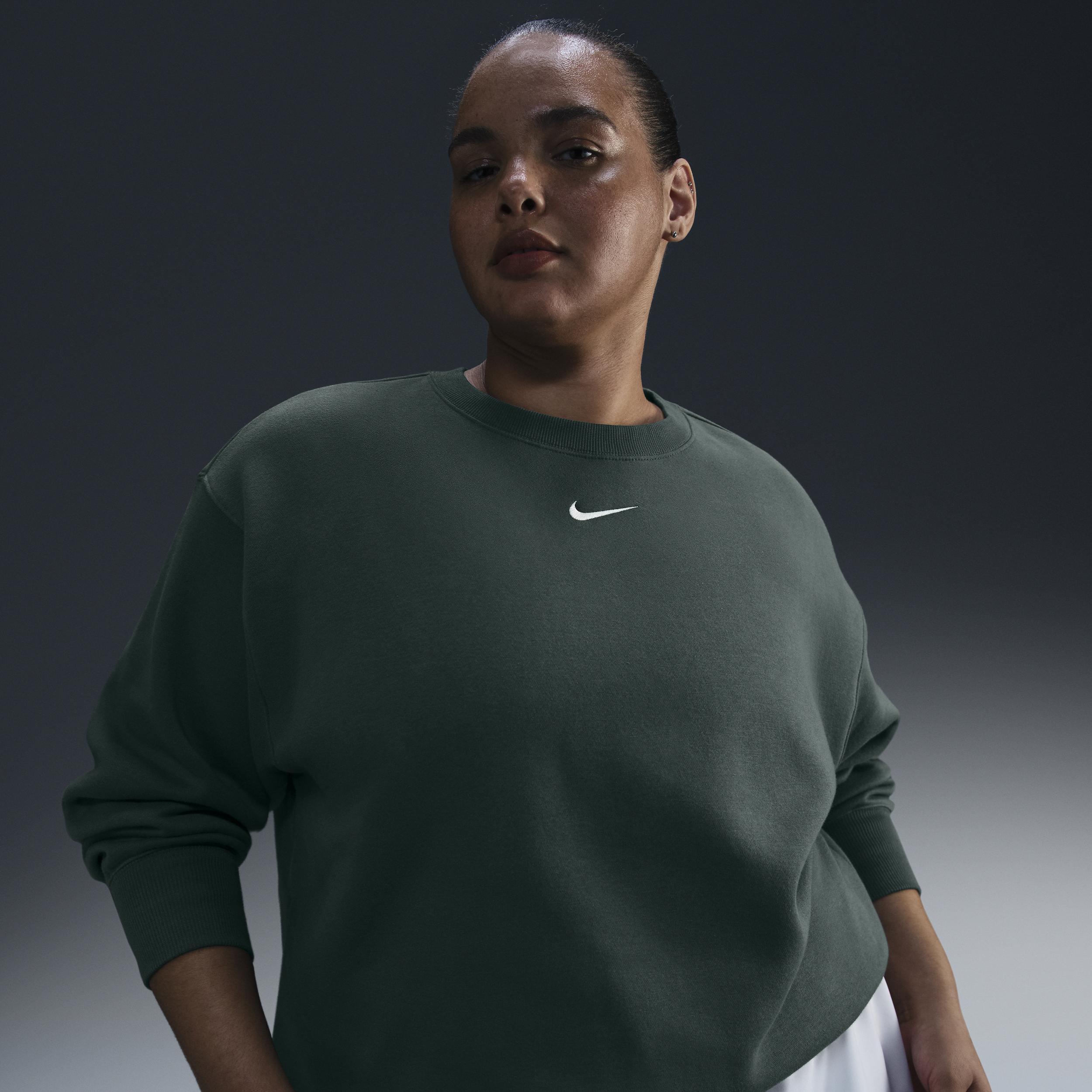 Women's Nike Sportswear Phoenix Fleece Oversized Crew-Neck Sweatshirt (Plus Size) Product Image