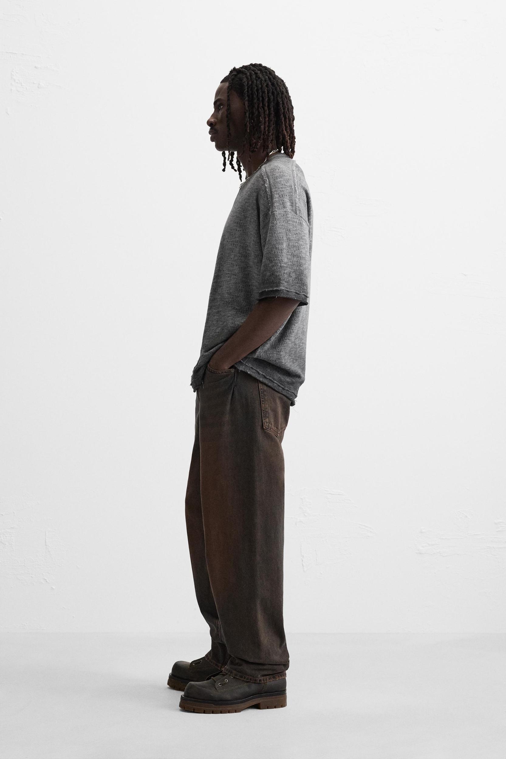 WASHED KNIT T-SHIRT Product Image