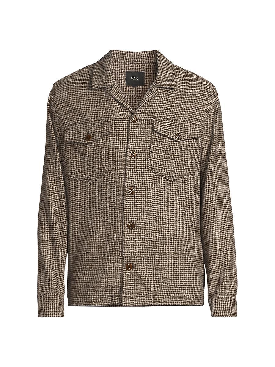 Mens Kerouac Houndstooth Cotton Shirt Product Image