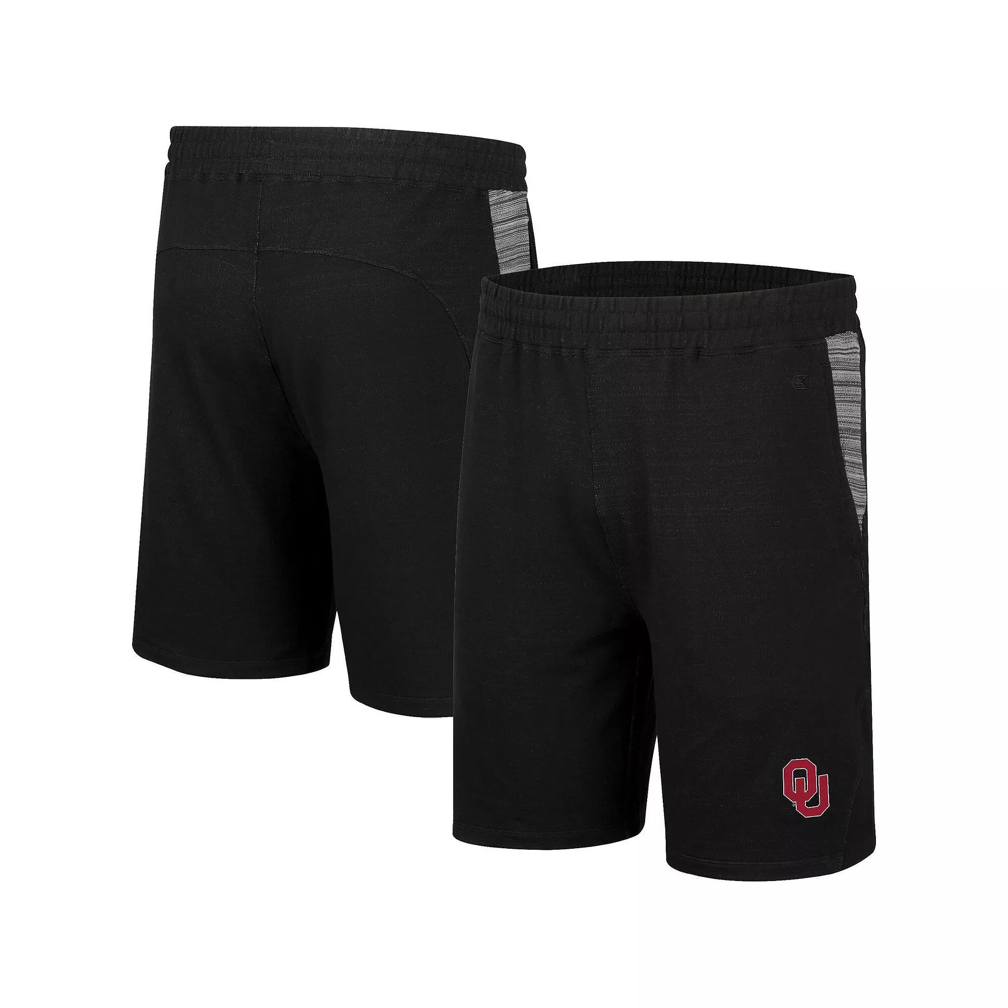 Men's Colosseum Navy West Virginia Mountaineers Wild Party Tri-Blend Shorts,  Product Image