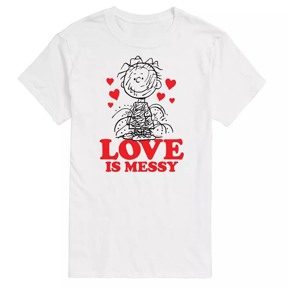 Big & Tall Peanuts Pigpen Love Messy Tee, Men's, Size: XL Tall, White Product Image