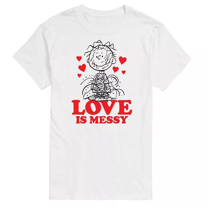 Big & Tall Peanuts Pigpen Love Messy Tee, Men's, Size: XL Tall, White Product Image