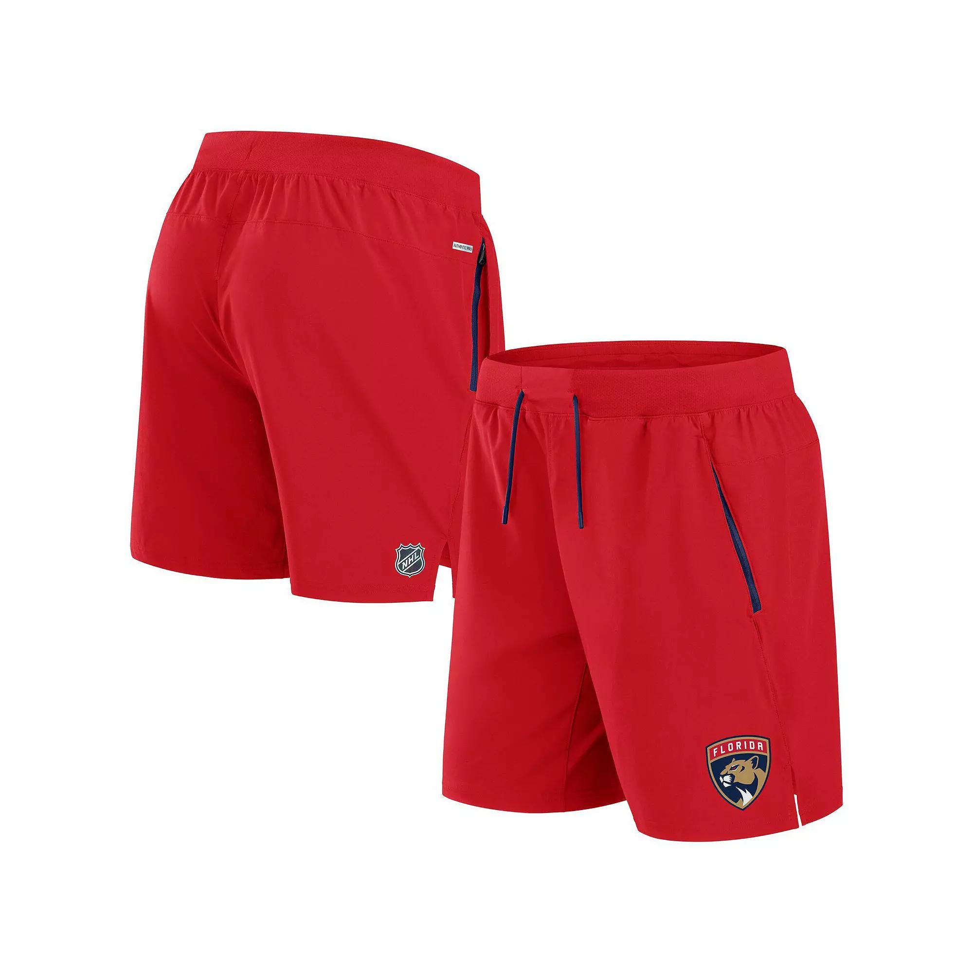Men's Fanatics Black Minnesota Wild Authentic Pro Rink Performance Shorts,  Product Image