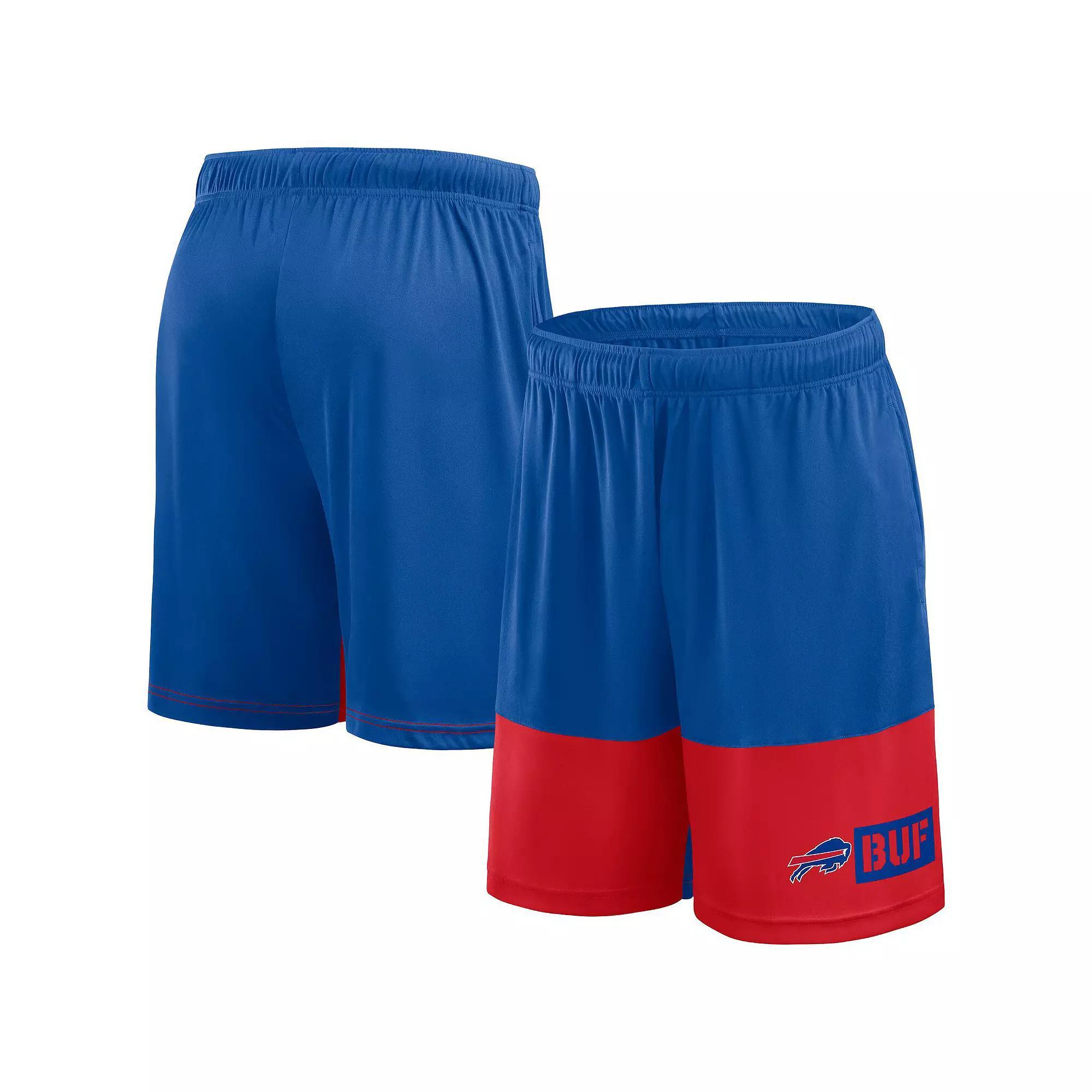 Men's Fanatics Royal/Red Buffalo Bills Best of the Best Performance Shorts, Size: 2XLT, Blue Product Image