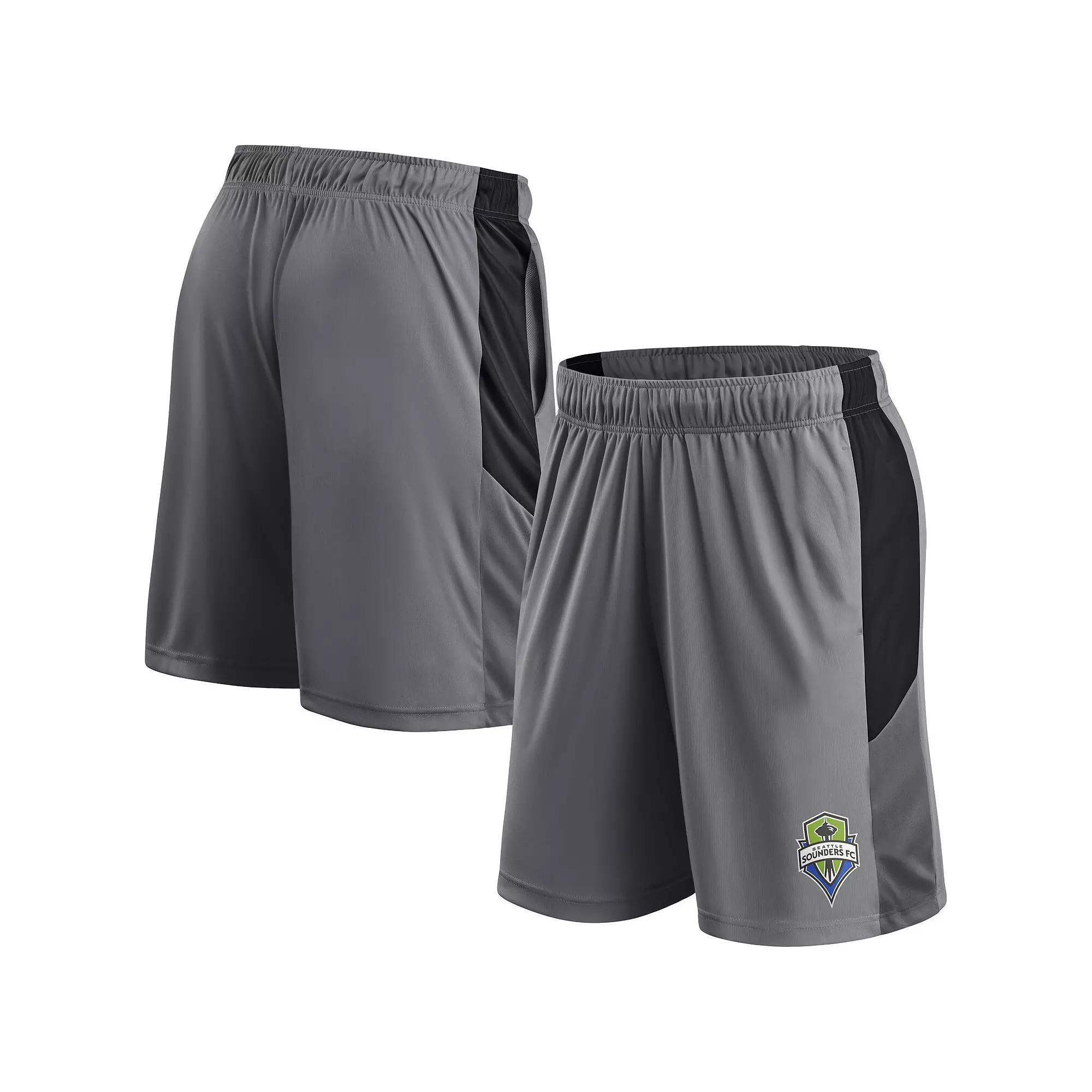 Men's Fanatics Gray Seattle Sounders FC Team Shorts,  Product Image