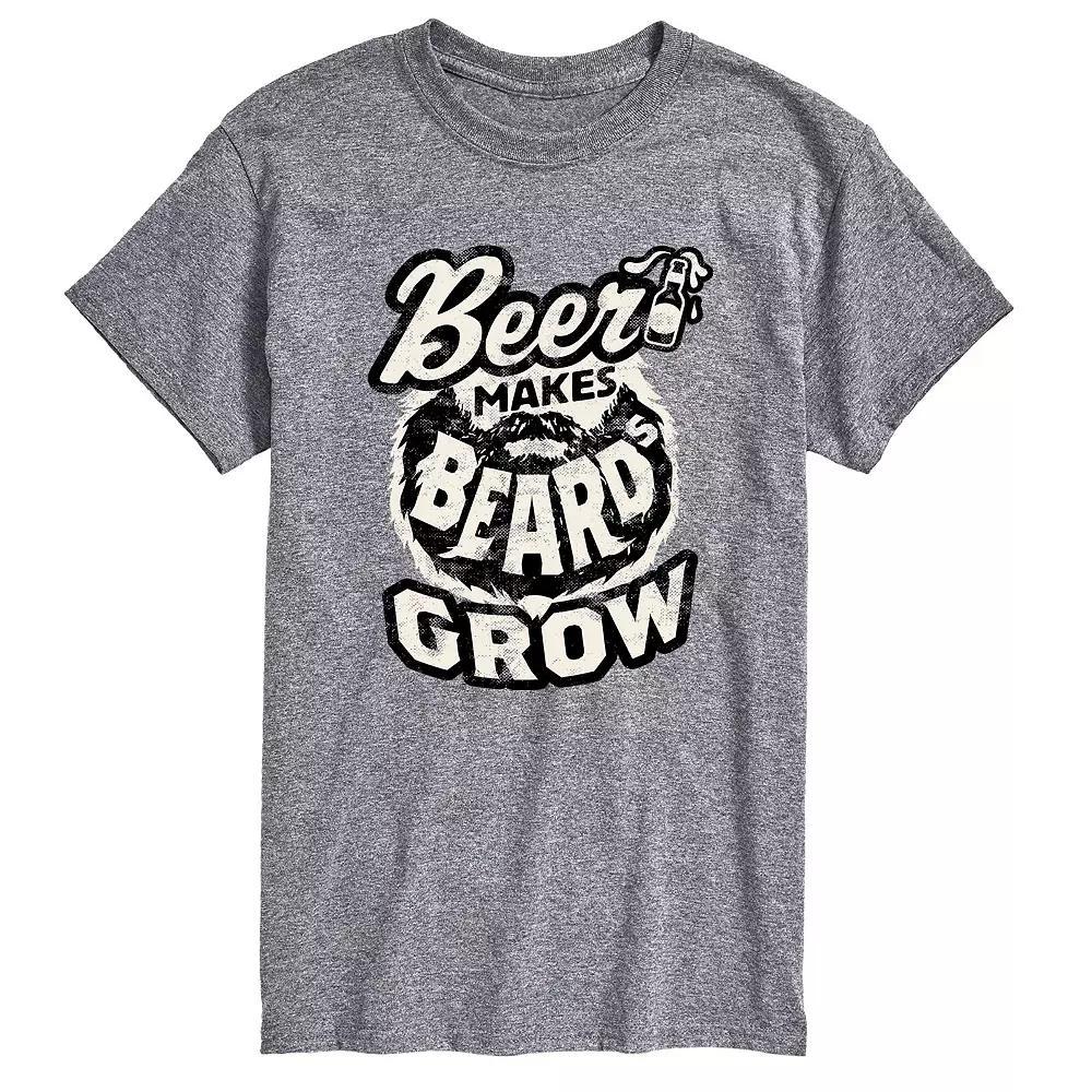 Men's Beer Makes Beards Grow Tee,  Product Image