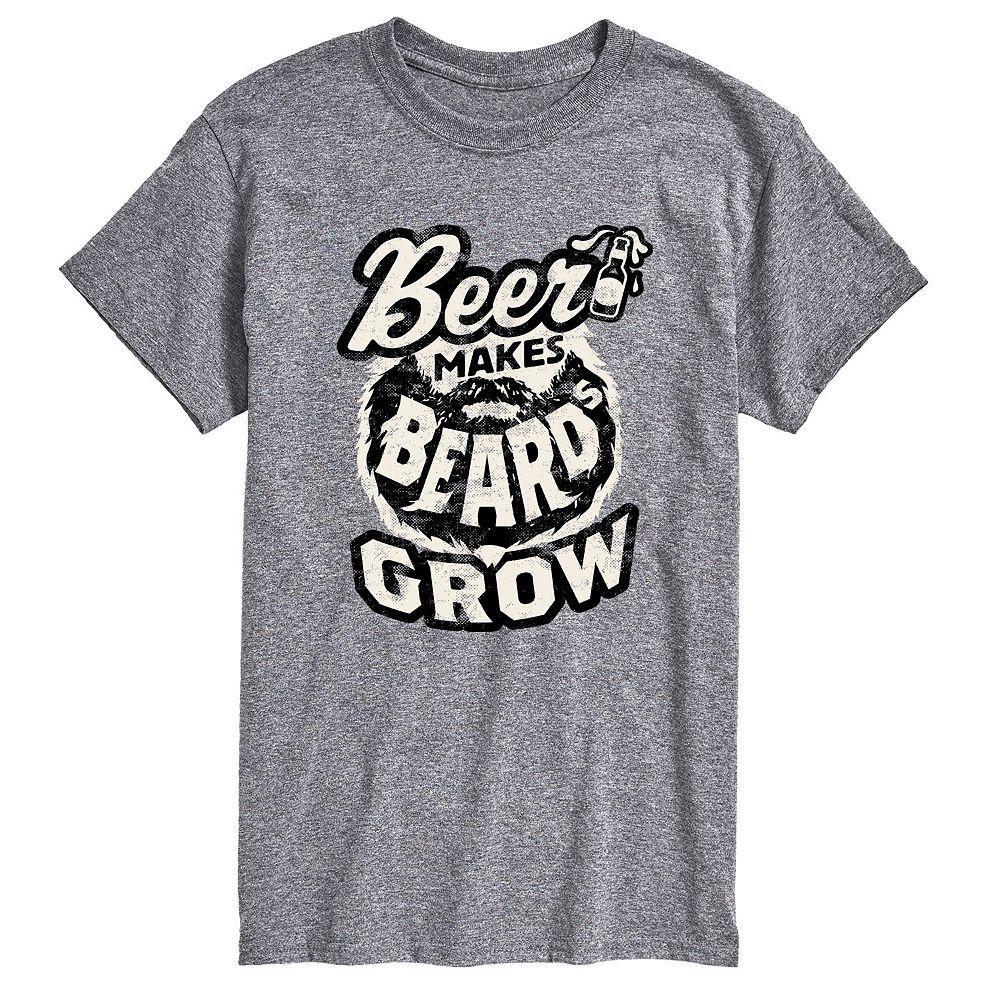 Men's Beer Makes Beards Grow Tee,  Product Image