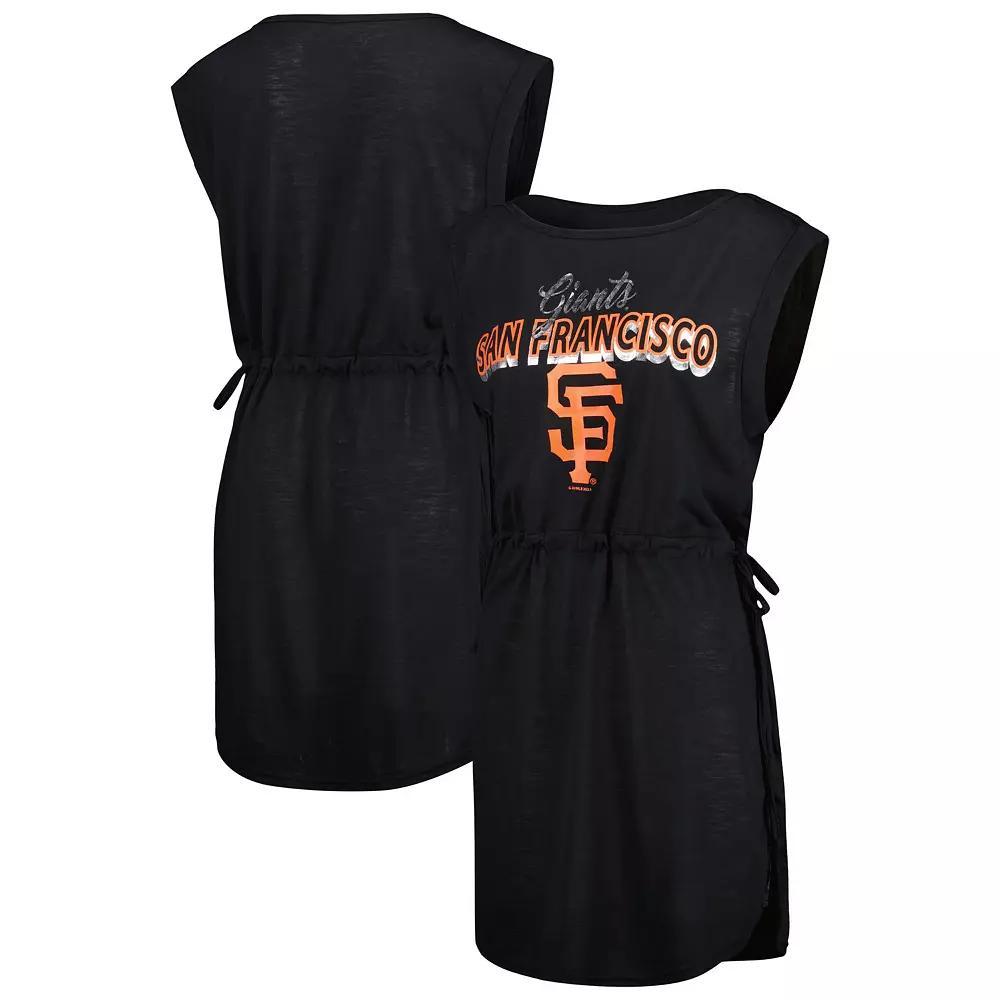 Women's G-III 4Her by Carl Banks Black San Francisco Giants G.O.A.T Swimsuit Cover-Up Dress,  Product Image