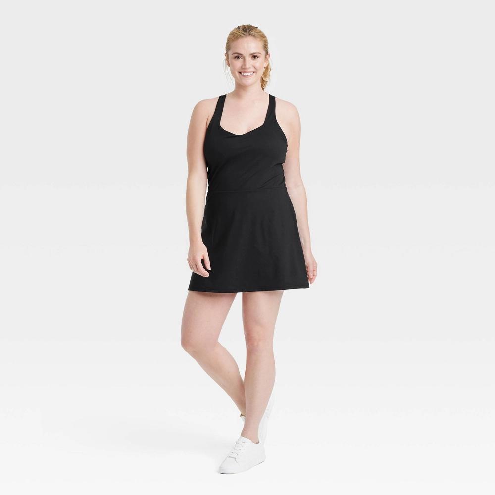 Women's Knit Halter Active Woven Dress - All In Motion™ Product Image