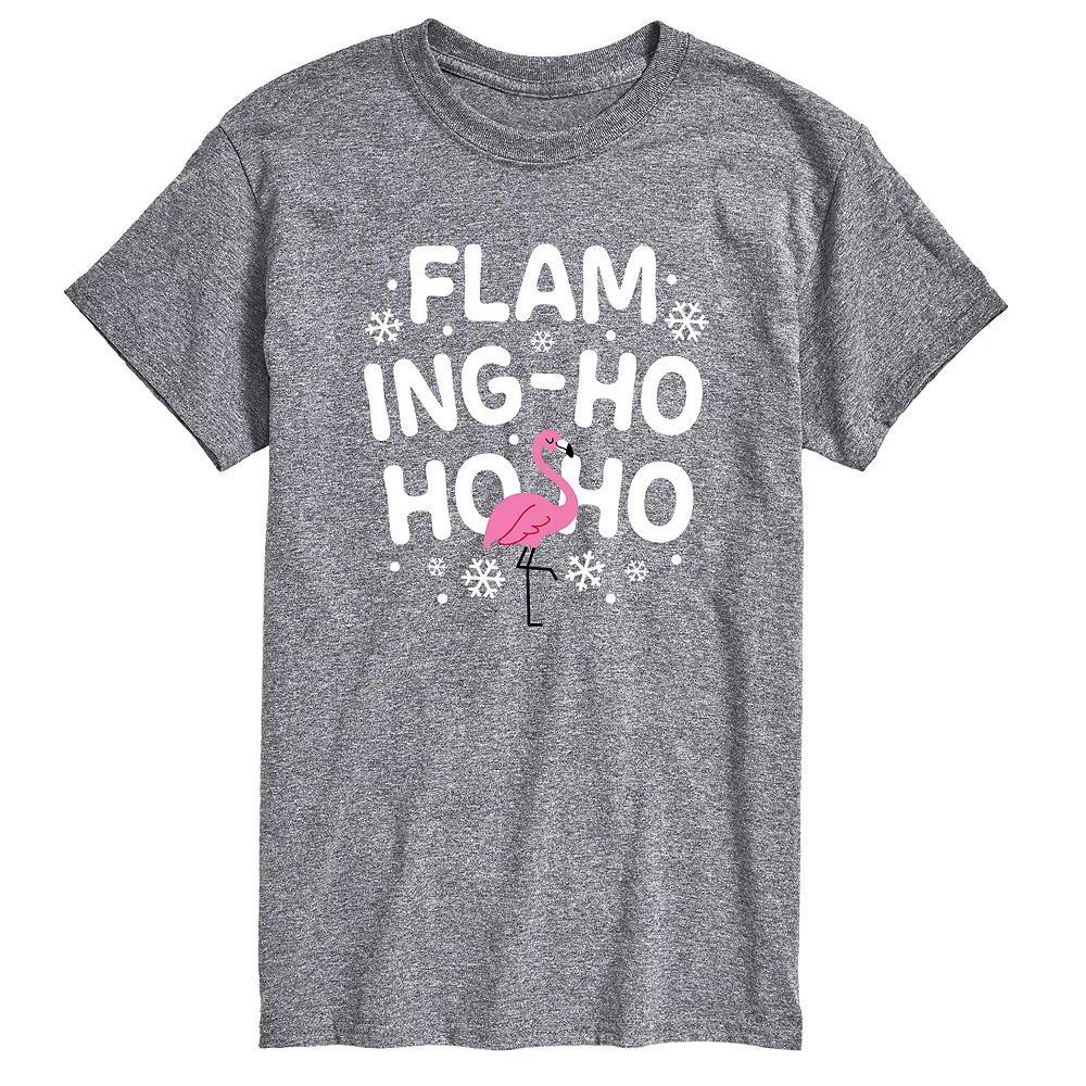 Big & Tall Flaming Ho Ho Ho Graphic Tee, Men's,  Product Image