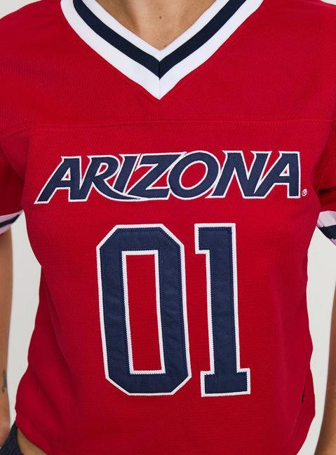 U of A Football Jersey Red Product Image
