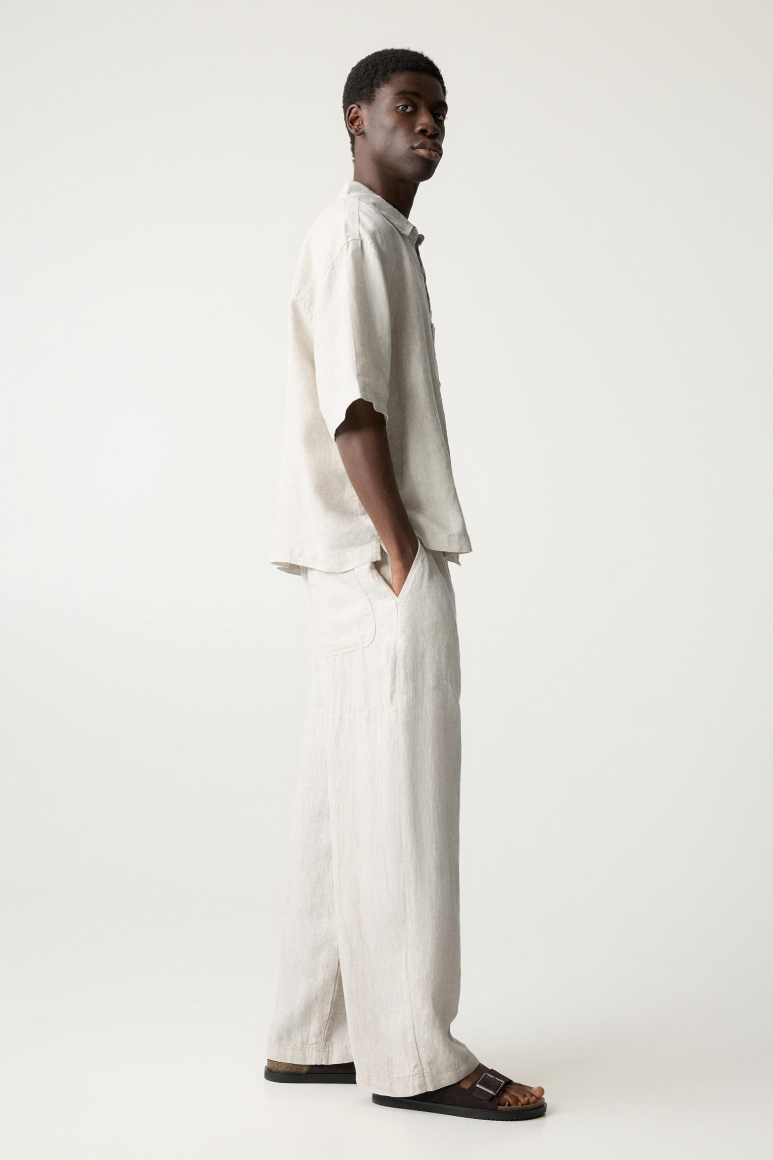 100% linen sweatpants Product Image