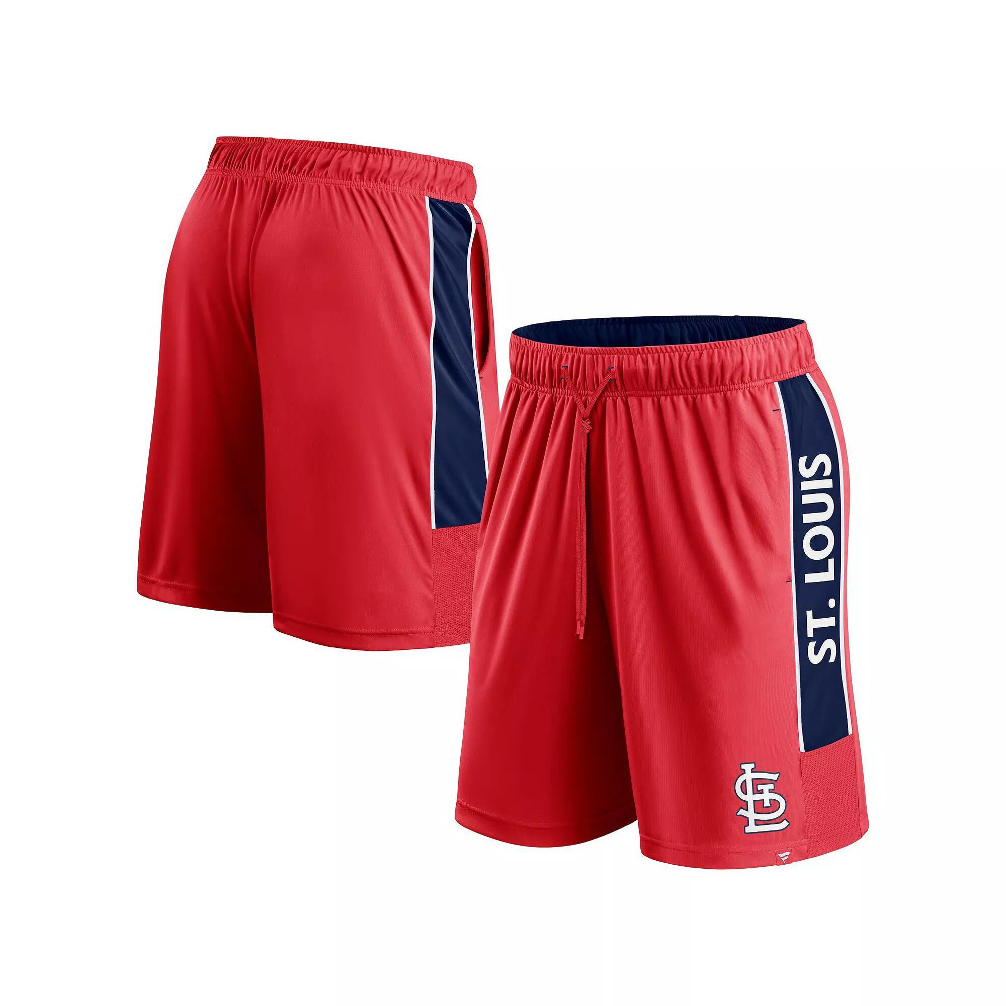 Men's Fanatics Branded Red St. Louis Cardinals Win The Match Defender Shorts,  Product Image