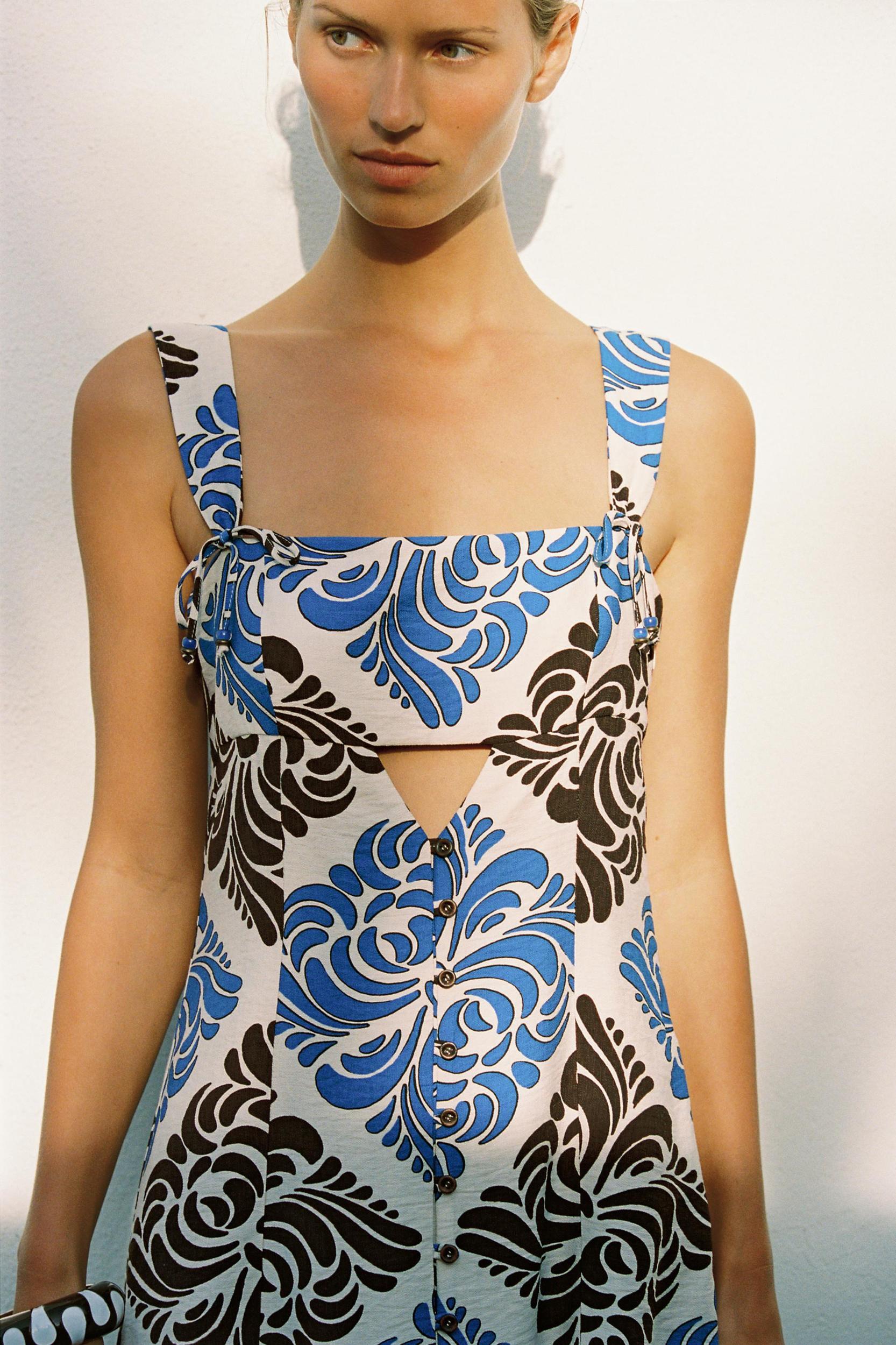 PRINTED MIDI DRESS Product Image