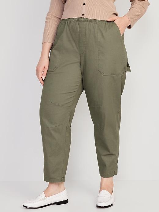 High-Waisted Pulla Utility Pants Product Image